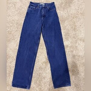 Zara Women’s Deep Blue wide leg Jeans